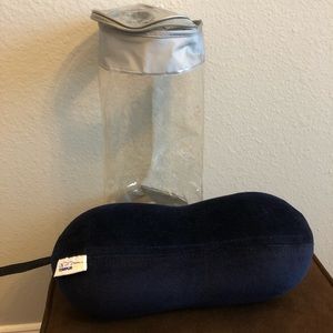 Memory foam travel peanut pillow